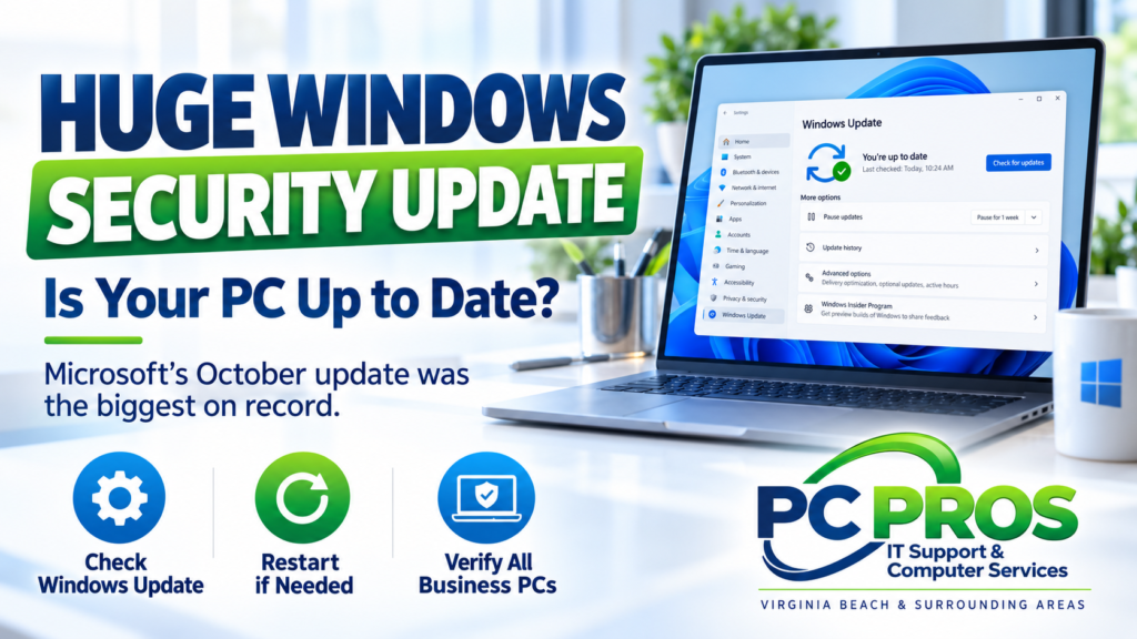 Windows security update guidance following Microsoft’s record-breaking October 2026 Patch Tuesday